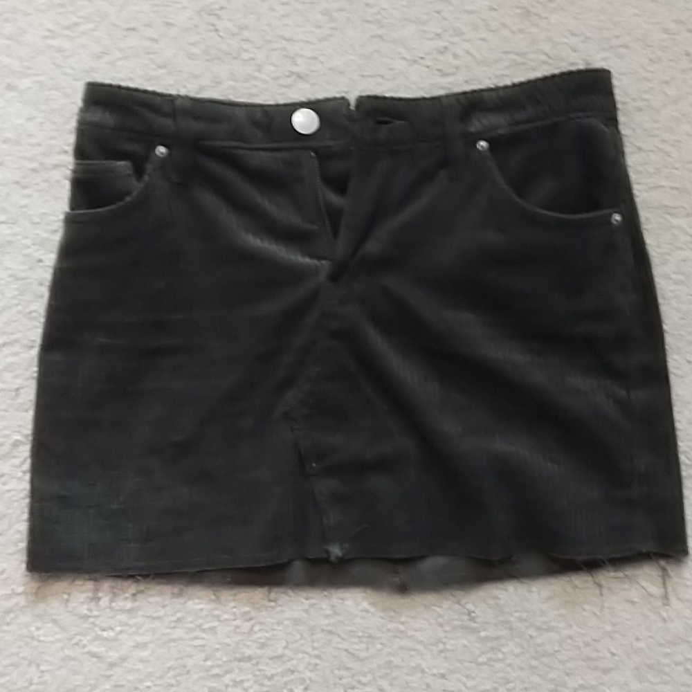 Urban outfitters dark gray corduroy mini skirt